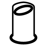 Contraception icon (internal condom)