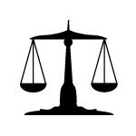 Equality icon (balanced scales)