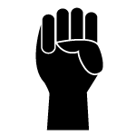 Justice icon (raised fist)