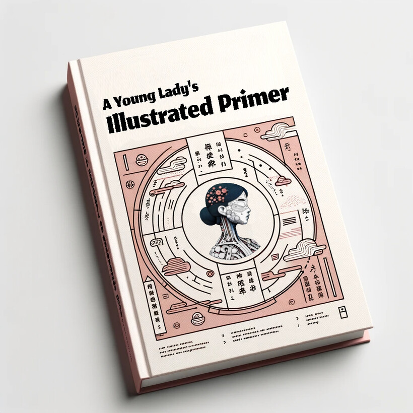 A Young Lady's Illustrated Primer Simulated by GPT-4