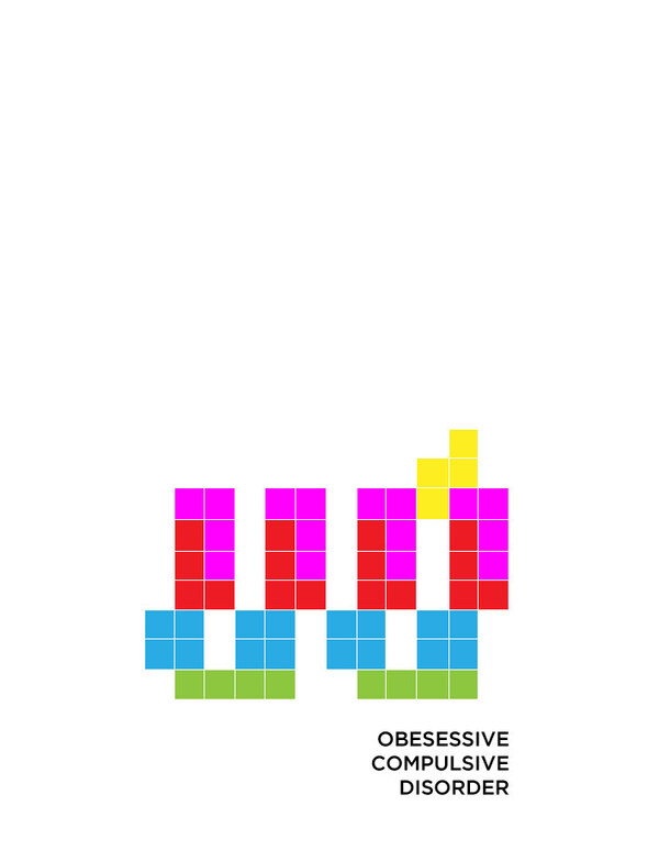 Tetris illustration representing obsessive compulsive disorder