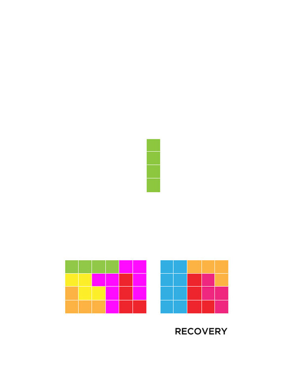 Tetris illustration representing recovery
